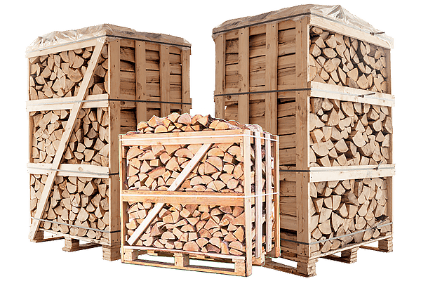 Dry Firewood in Crates for sale