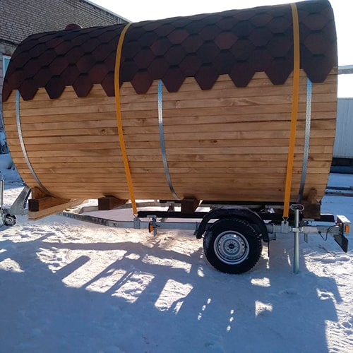 wholesale Wood-Fired Mobile Barrel Sauna