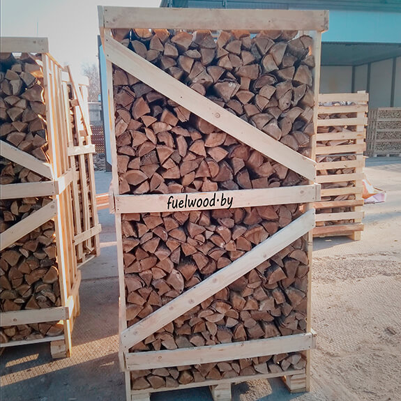 oak firewood for sale in crates